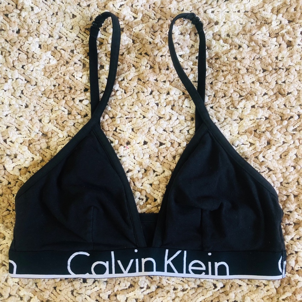 CK ID Logo Triangle Bralette